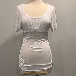 2b Bebe top in white, size medium